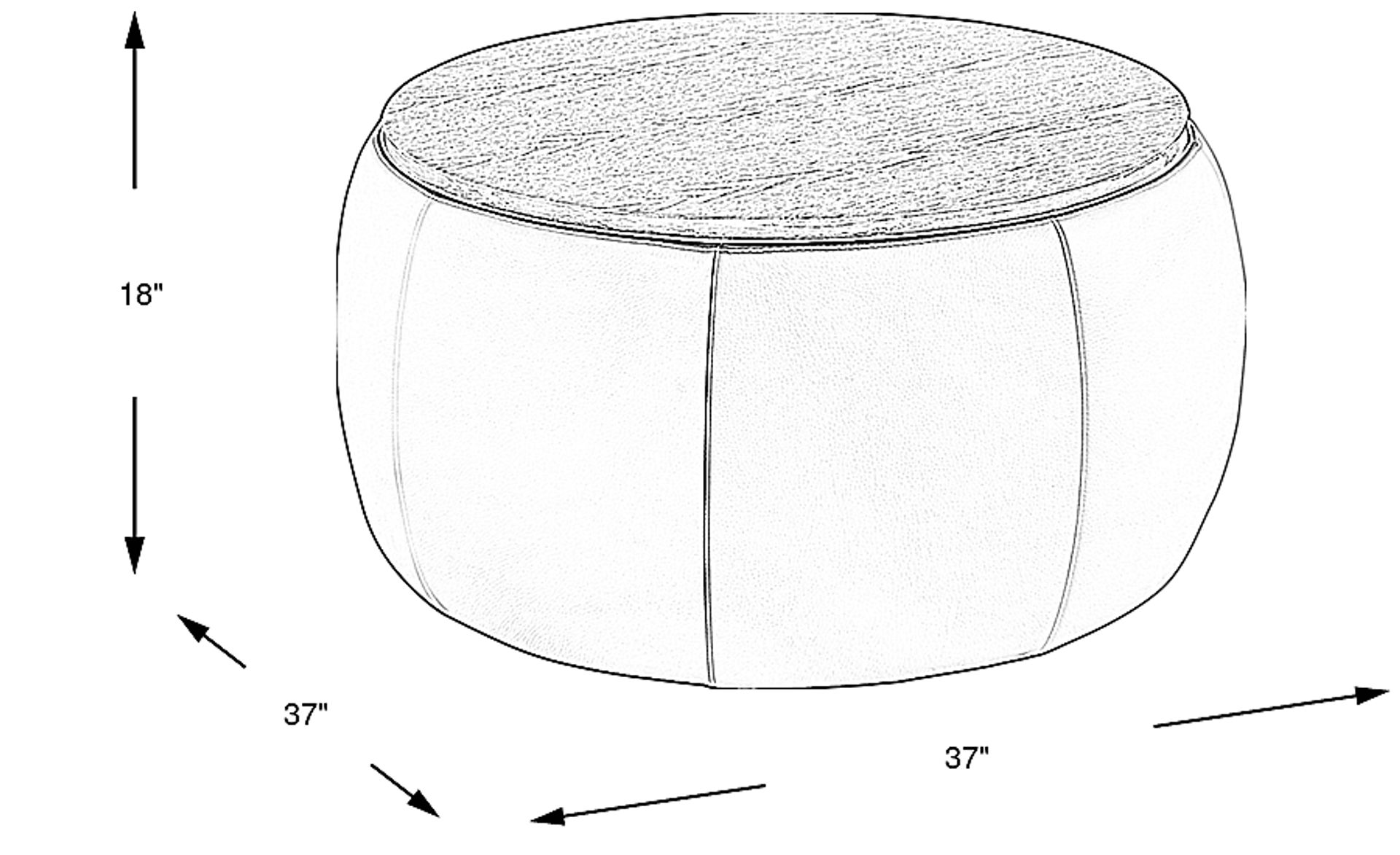 Dimension Image. Please refer to the Dimension Tab on this page for dimension details.
