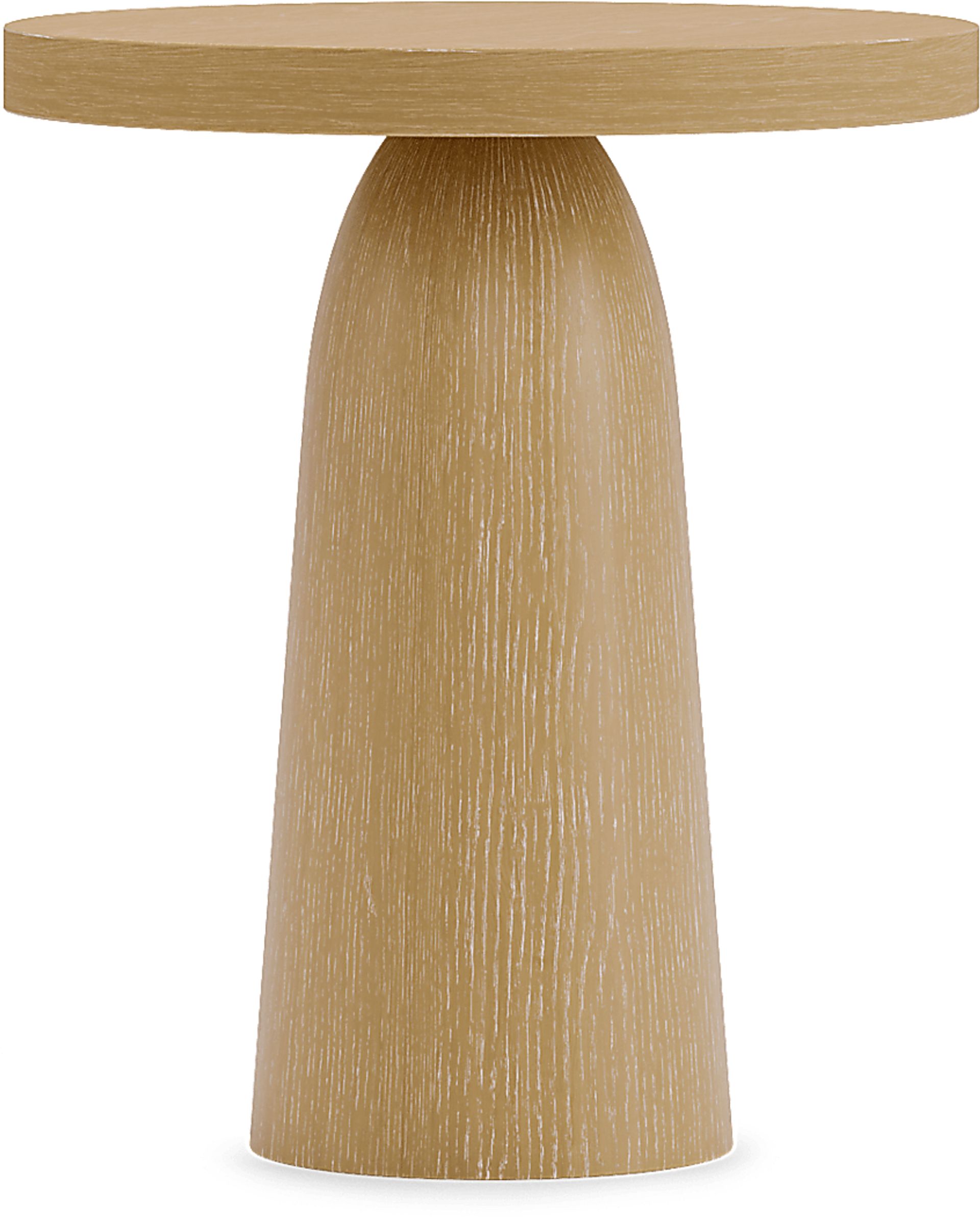 Stefano Taupe Round End Table - Image 2