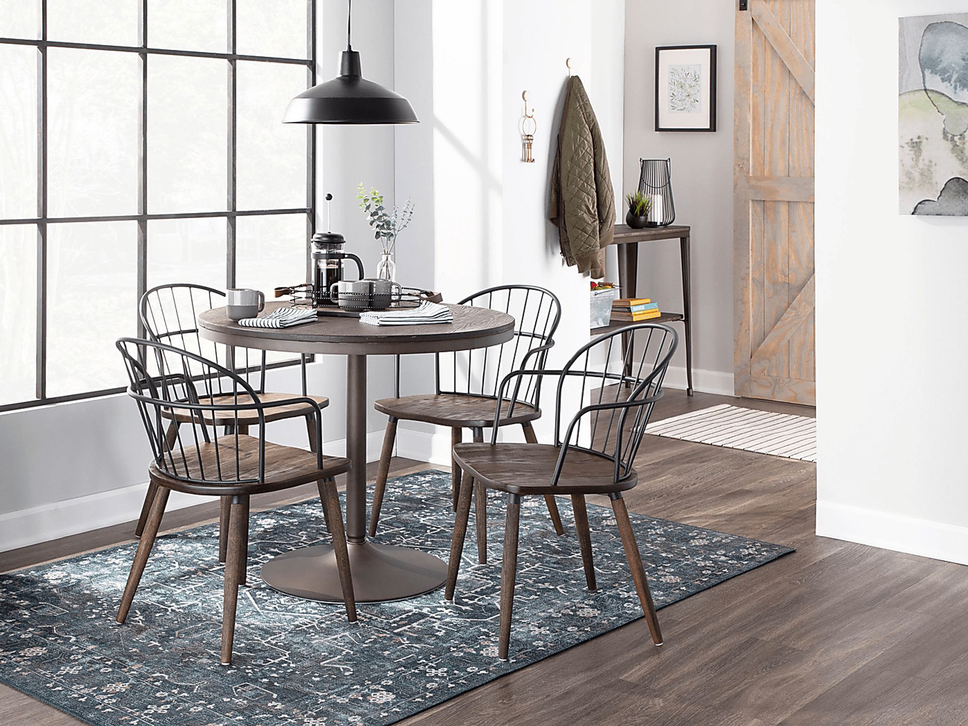 Steffek Brown Arm Chair, Set of 2 - Image 2