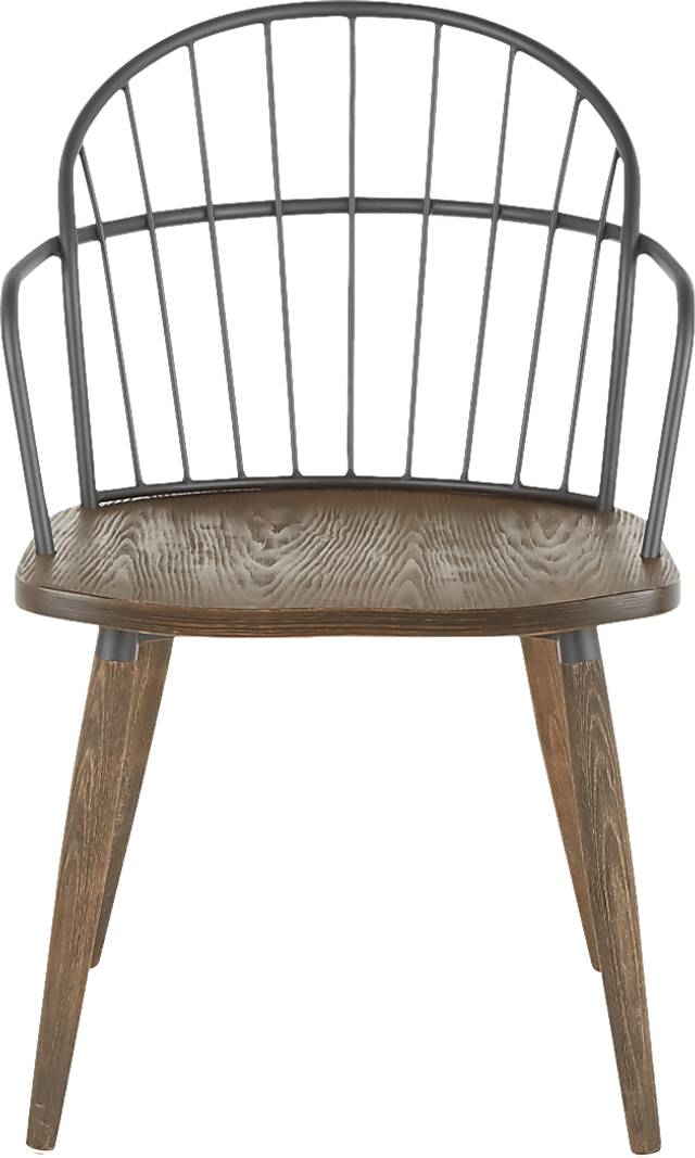 Steffek Brown Arm Chair, Set of 2 - Thumbnail - Image 7