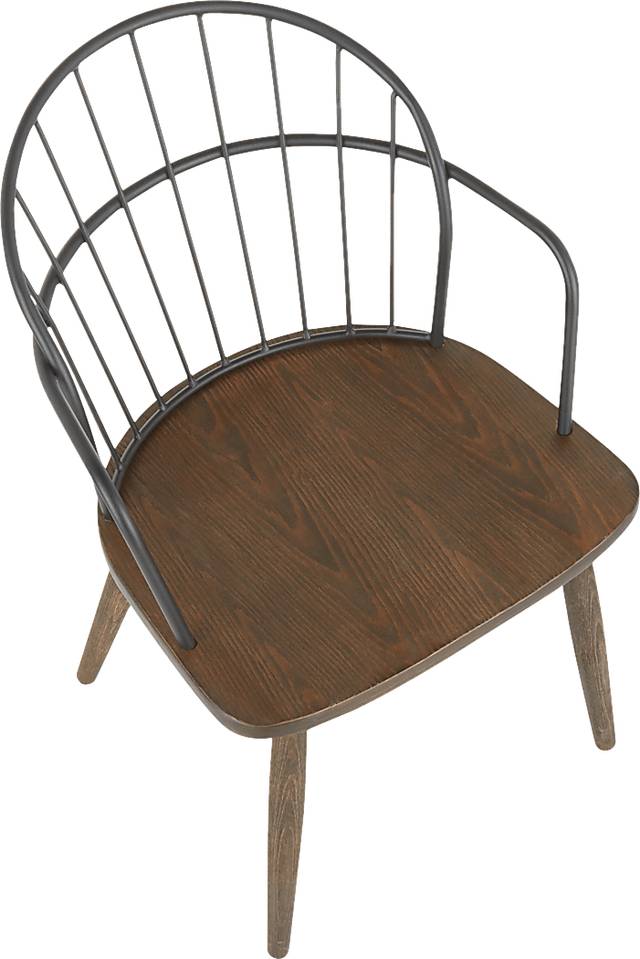 Steffek Brown Arm Chair, Set of 2 - Thumbnail - Image 8