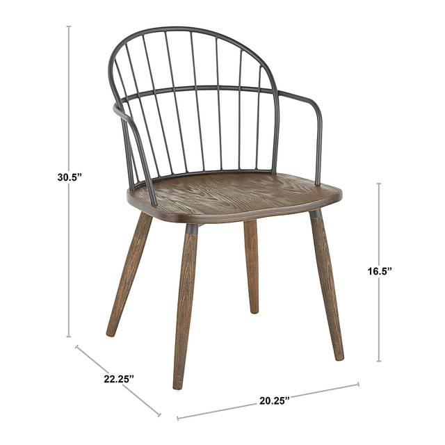 Steffek Brown Arm Chair, Set of 2 - Thumbnail - Image 10