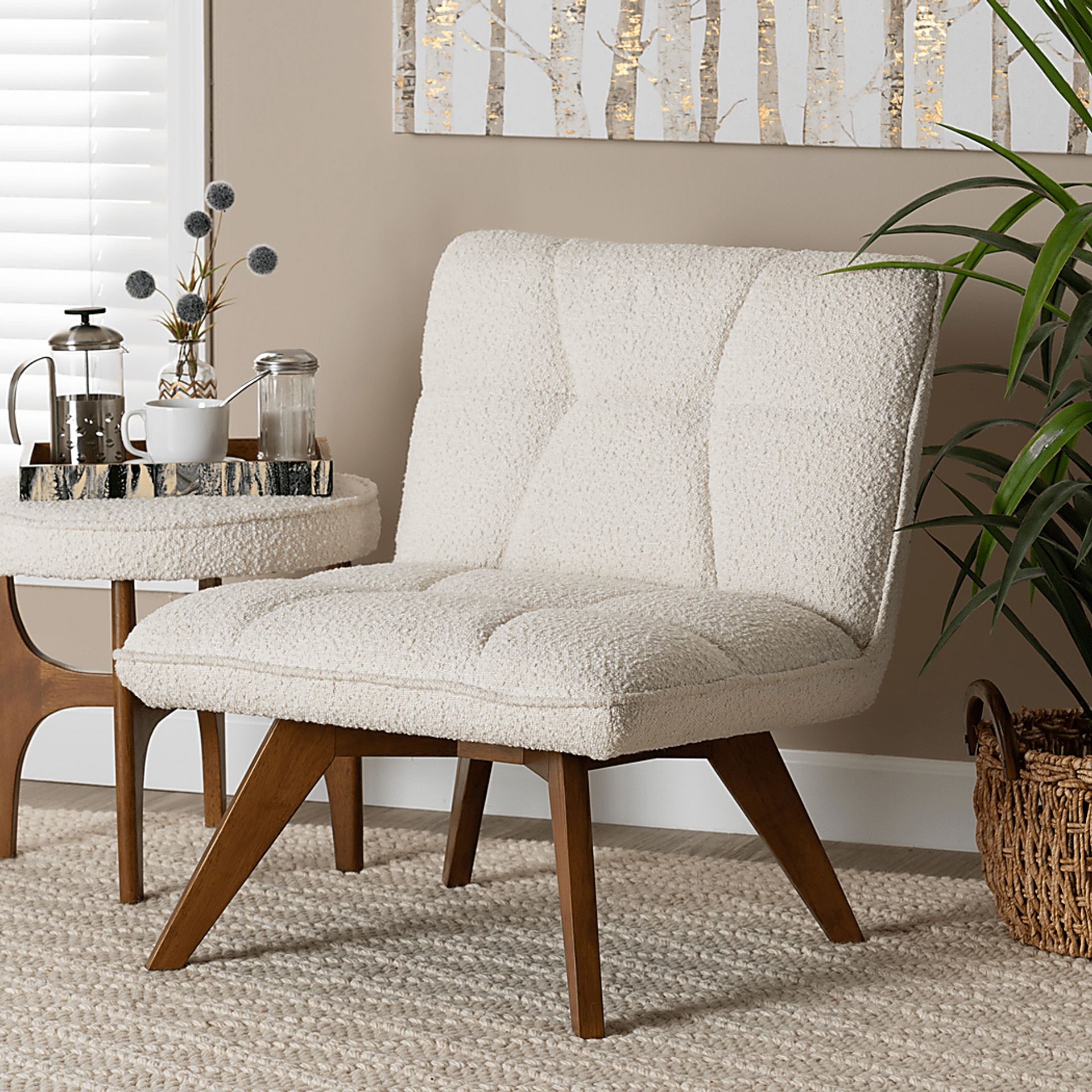 Stegen White Accent Chair - Image 2