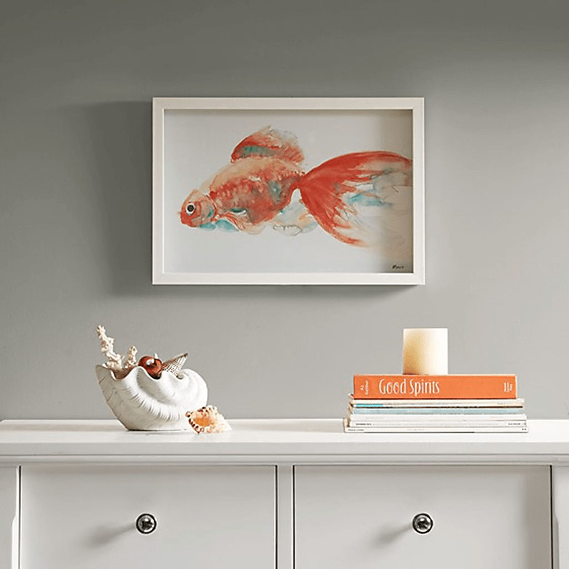 Steinmetz Orange Framed Wall Art - Image 5