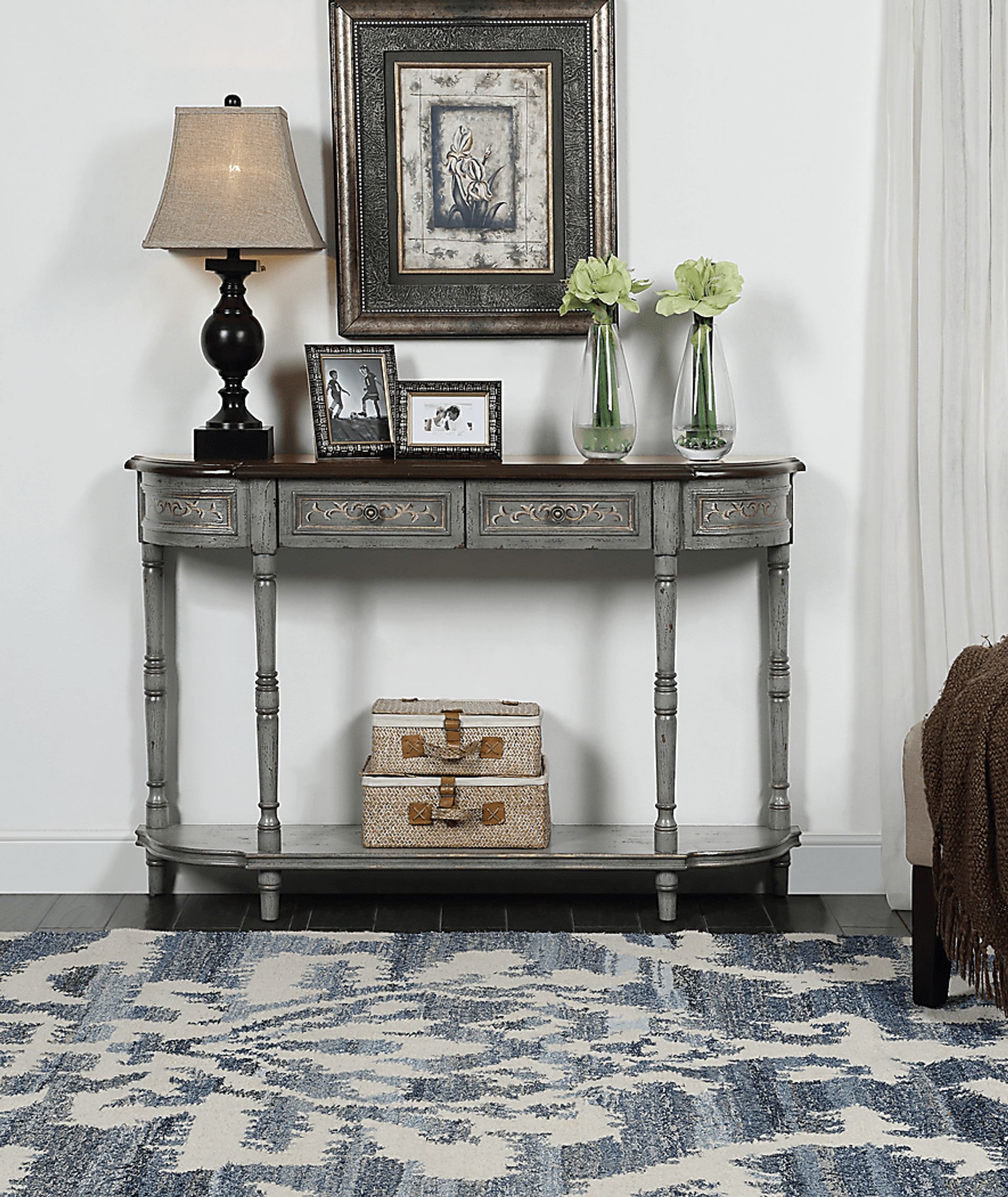 Stekoia Gray Sofa Table - Image 4
