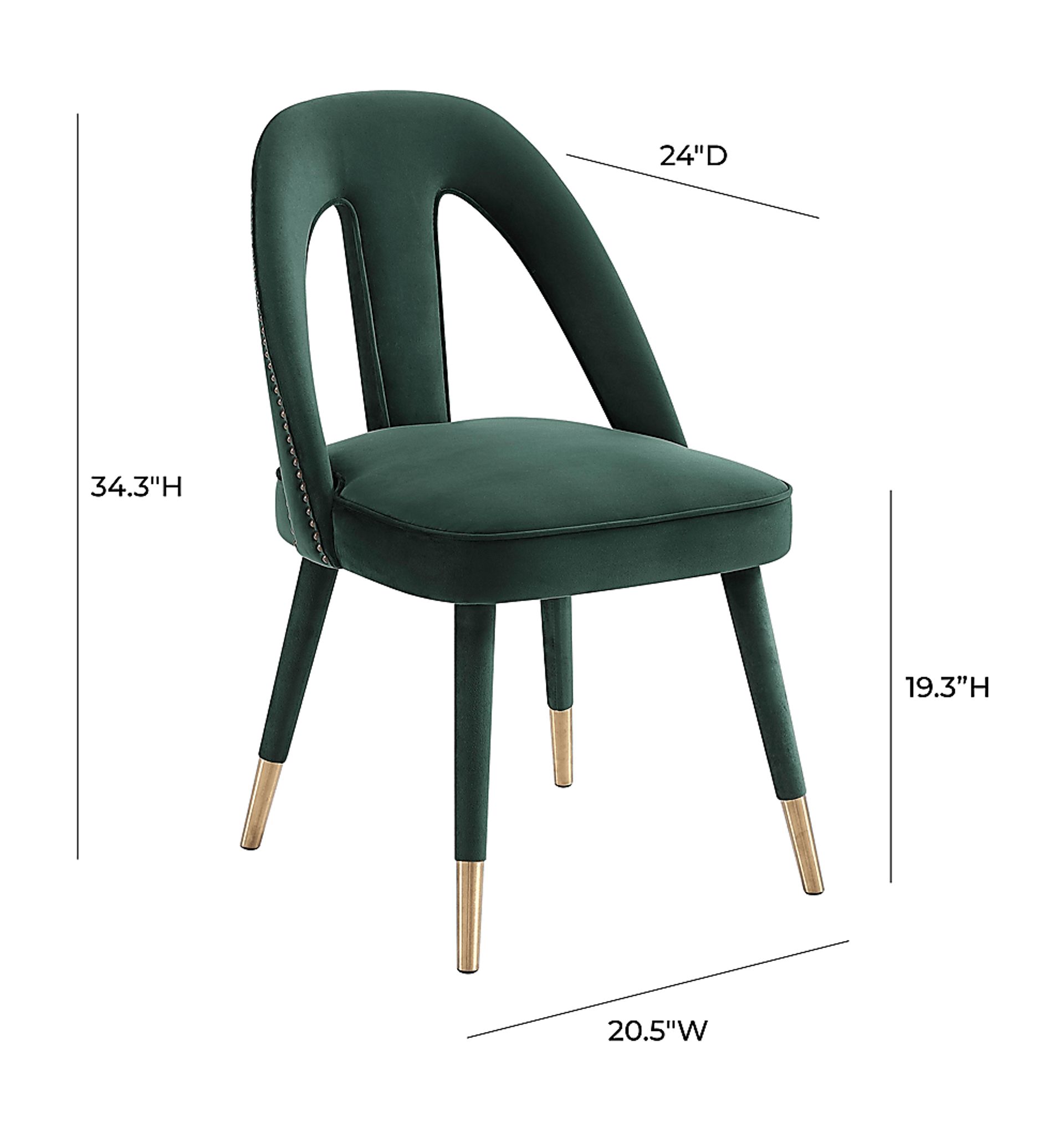 Stella Ann Green Dining Chair - Image 7