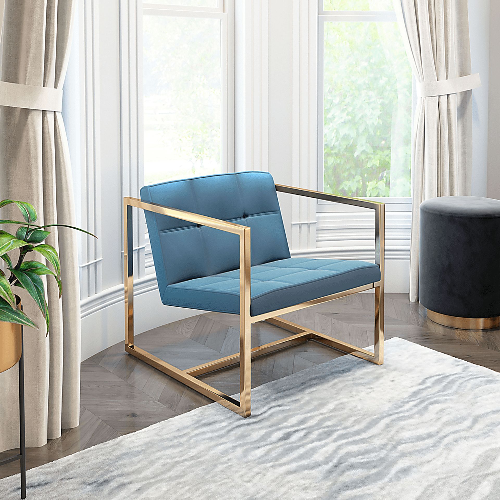 Stellary Blue Accent Chair - Image 5