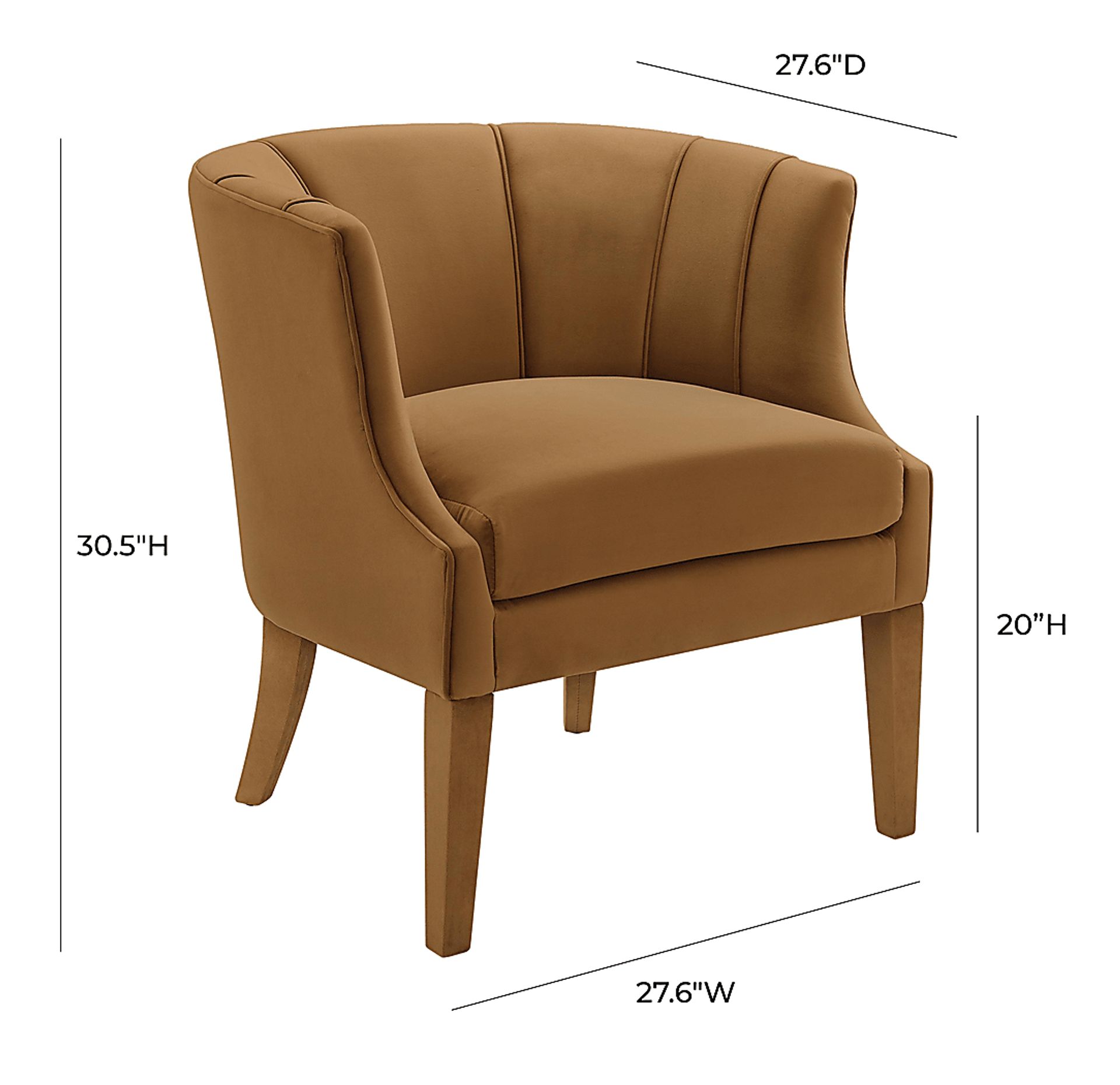 Stellera Cognac Accent Chair - Image 7
