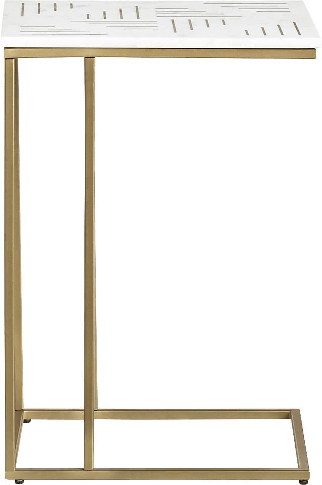 Stellmacher White End Table - Thumbnail - Image 3