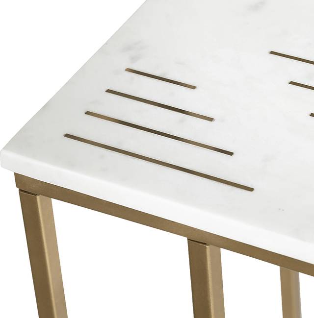 Stellmacher White End Table - Thumbnail - Image 4