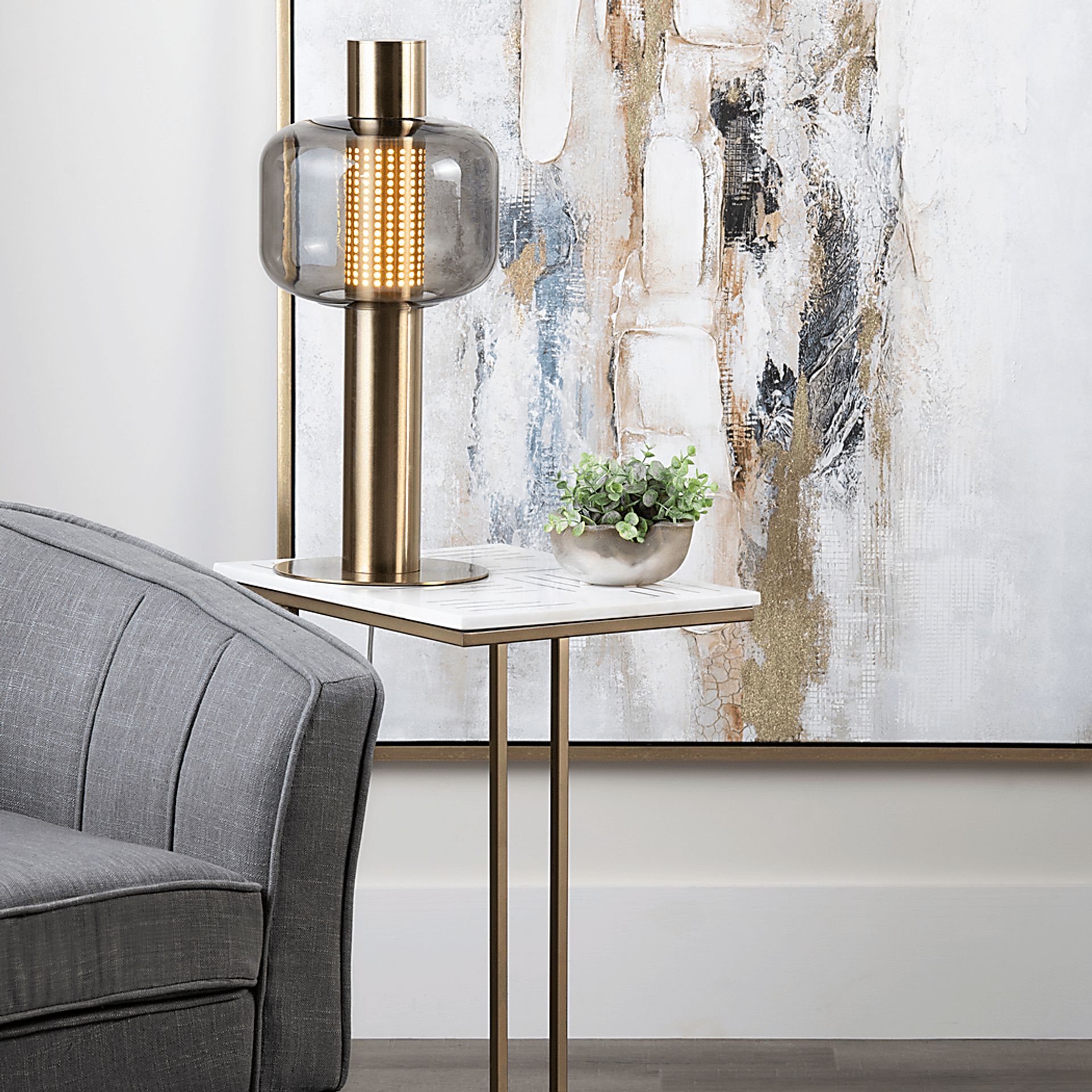Stellmacher White End Table - Image 6