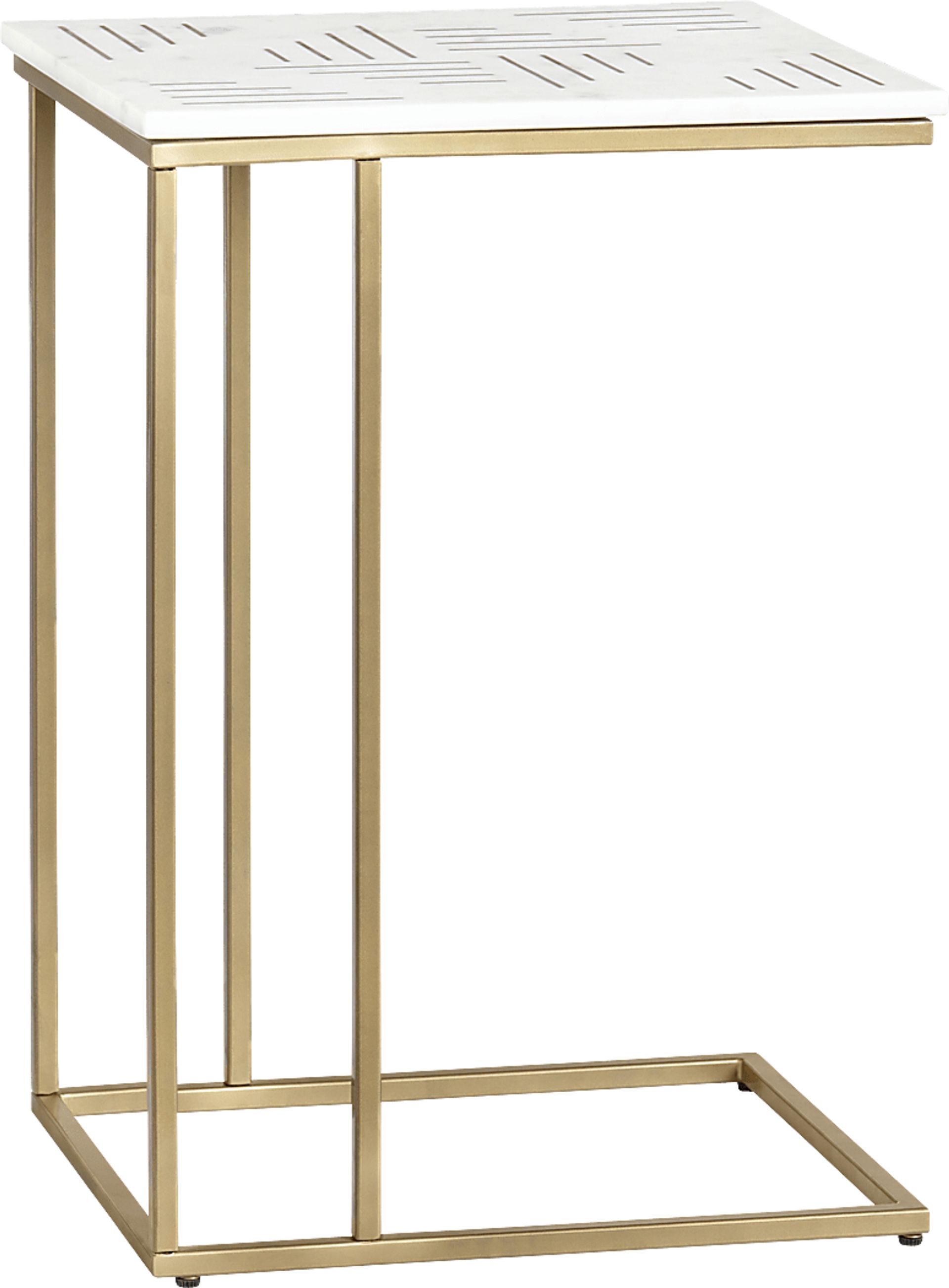Stellmacher White End Table - Image 1