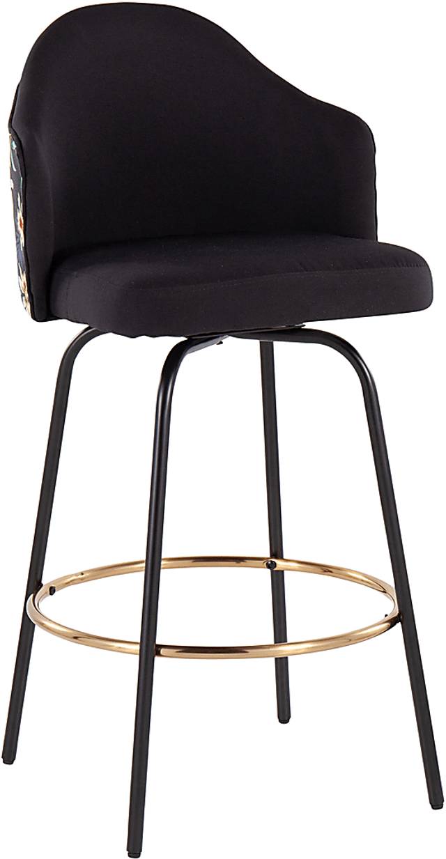 Stelnara I Black Counter Height Stool, Set of 2 - Thumbnail - Image 2