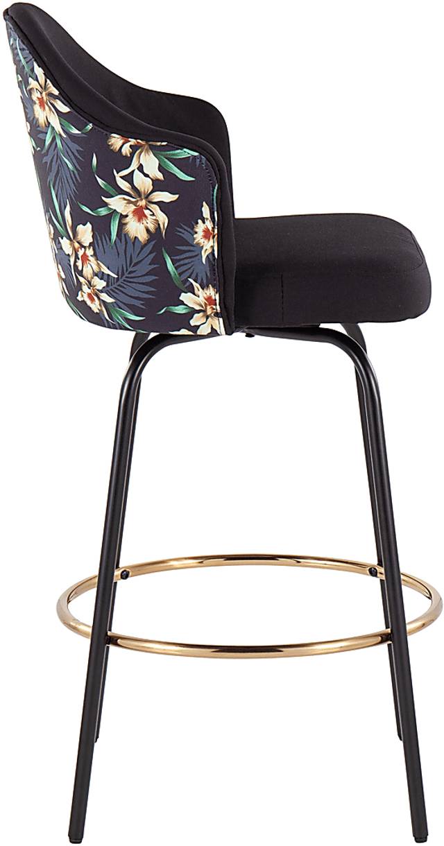 Stelnara I Black Counter Height Stool, Set of 2 - Thumbnail - Image 3