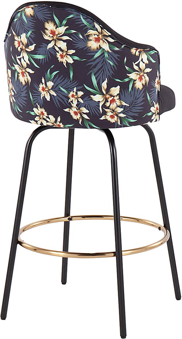 Stelnara I Black Counter Height Stool, Set of 2 - Thumbnail - Image 4