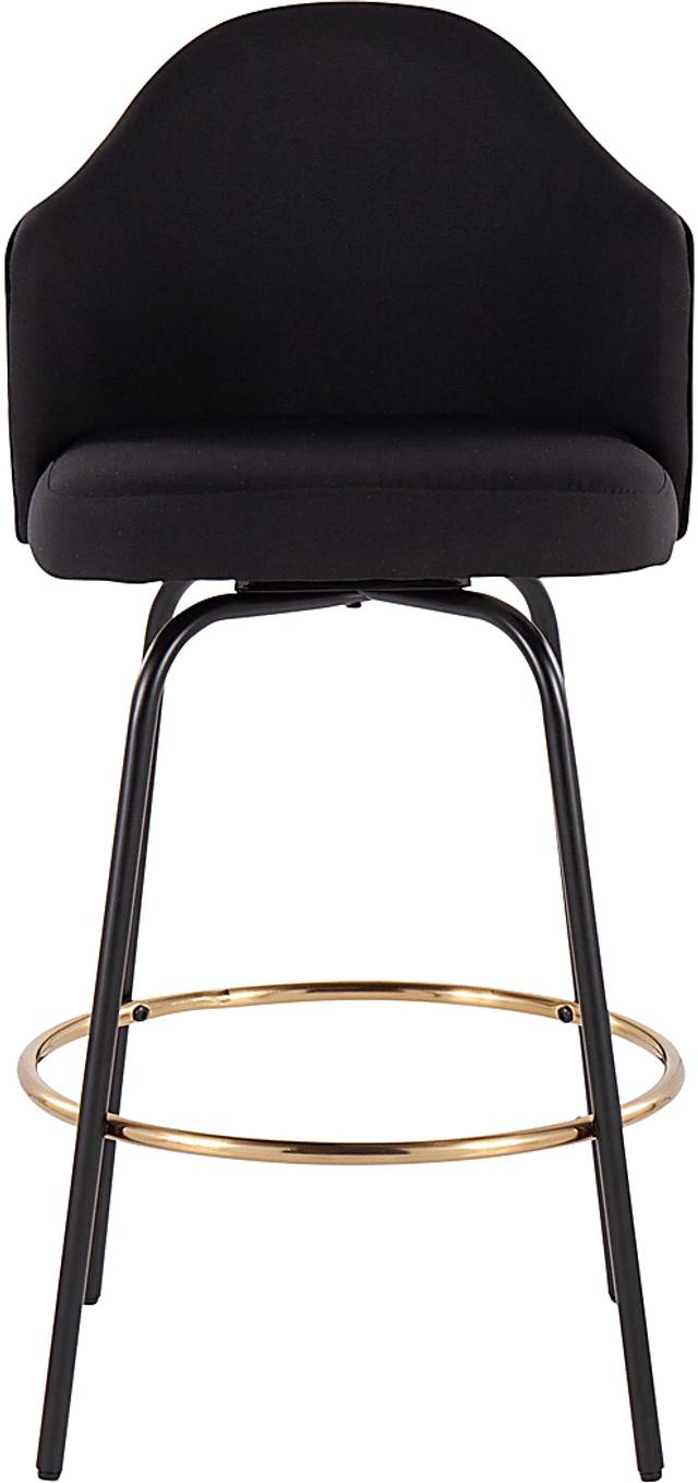 Stelnara I Black Counter Height Stool, Set of 2 - Thumbnail - Image 6