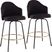 Stelnara I Black Counter Height Stool, Set of 2