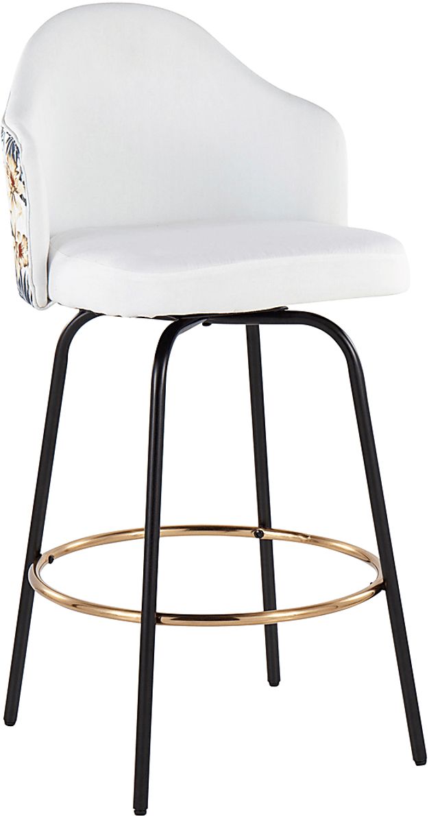 Stelnara I White Counter Height Stool, Set of 2
