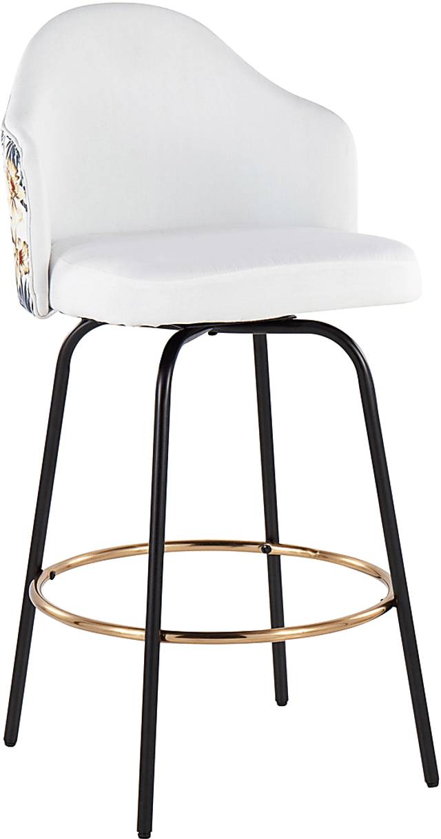 Stelnara I White Counter Height Stool, Set of 2 - Thumbnail - Image 2