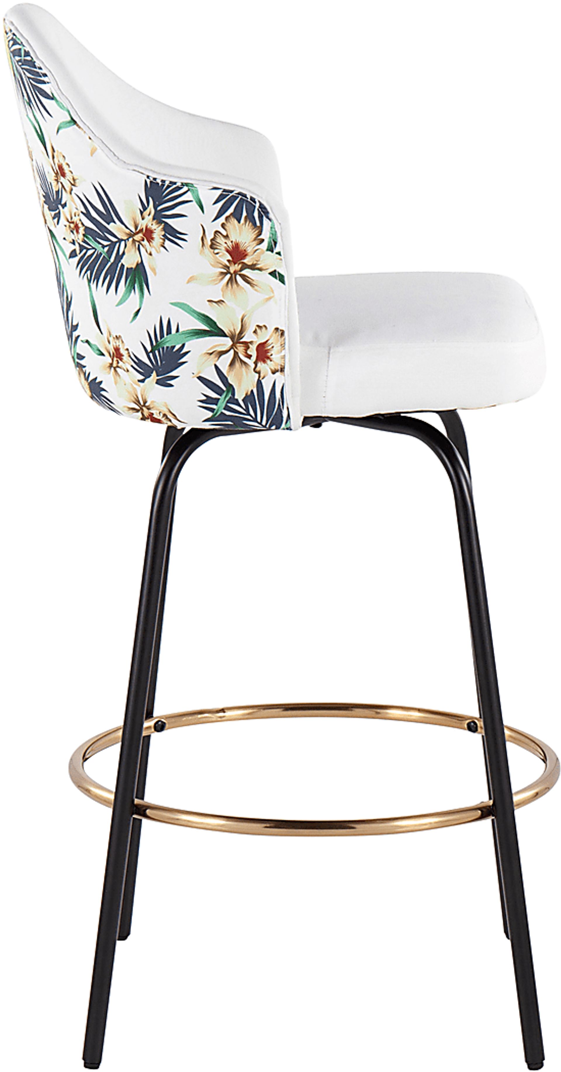 Stelnara I White Counter Height Stool, Set of 2 - Image 3