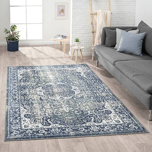 Stelosana Blue 5' x 7' Rug - Thumbnail - Image 2