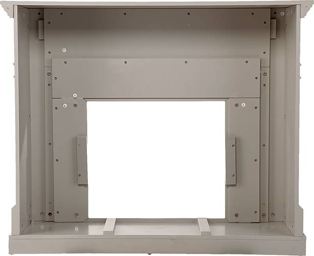 Stembridge II Gray 48 in. Console With Electric Log Fireplace - Thumbnail - Image 2