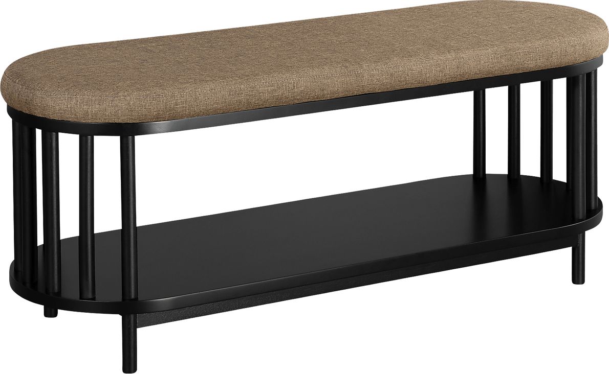 Stempley Black Accent Bench Rooms To Go