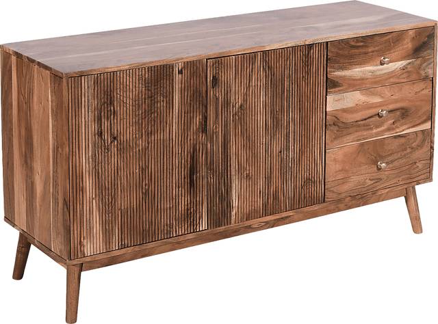 Stenlay Brown Credenza - Thumbnail - Image 1