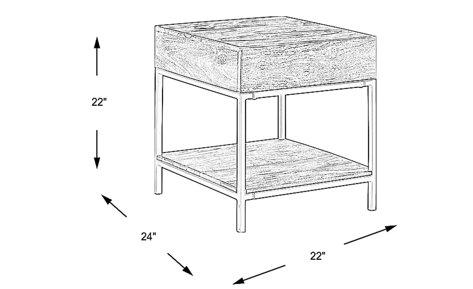 Dimension Image. Please refer to the Dimension Tab on this page for dimension details.