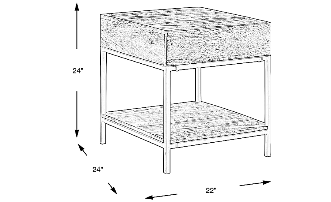 Stenlay Brown End Table