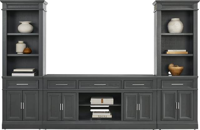 Stephenson Dark Gray 3 Pc Wall Unit with 70" Console - Thumbnail - Image 2