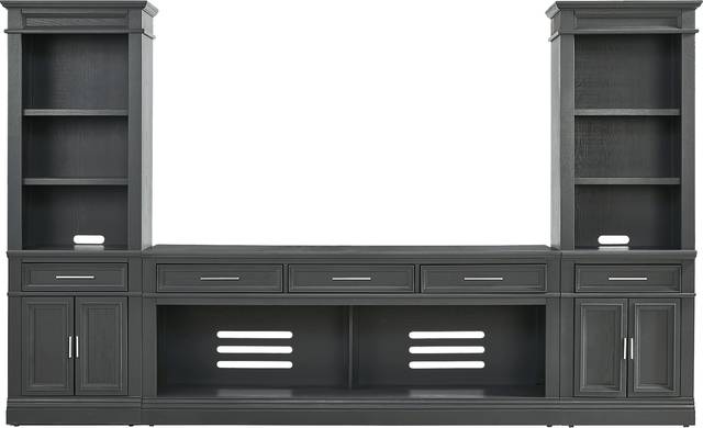 Stephenson Dark Gray 3 Pc Wall Unit with 78" Console - Thumbnail - Image 1