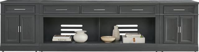 Stephenson Dark Gray 3 Pc Wall Unit with 78" Console - Thumbnail - Image 2