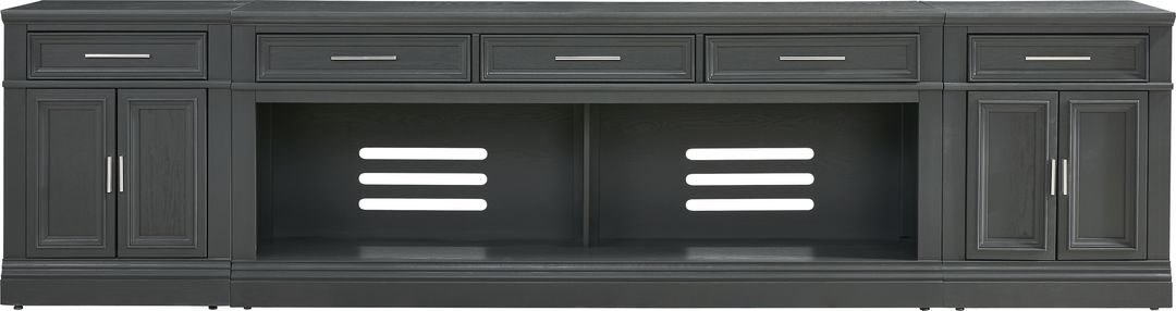Stephenson Dark Gray 3 Pc 78 in. Console with Extensions