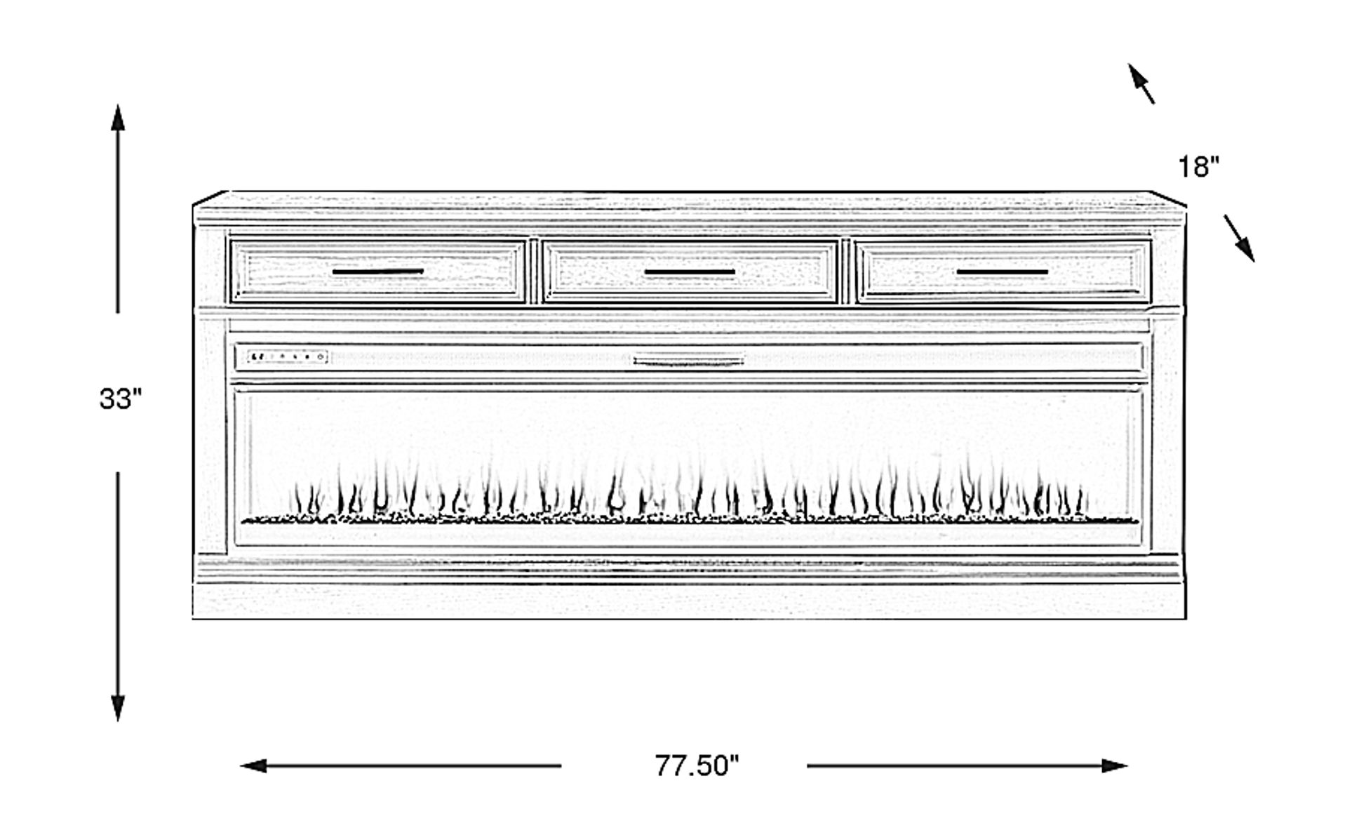 Dimension Image. Please refer to the Dimension Tab on this page for dimension details.