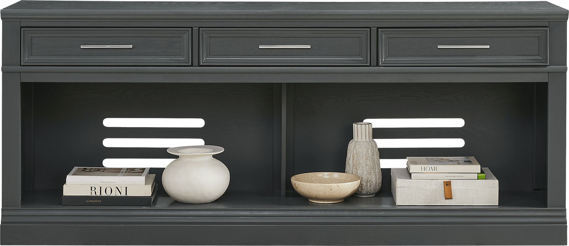 Stephenson Dark Gray 78" Console - Image 2