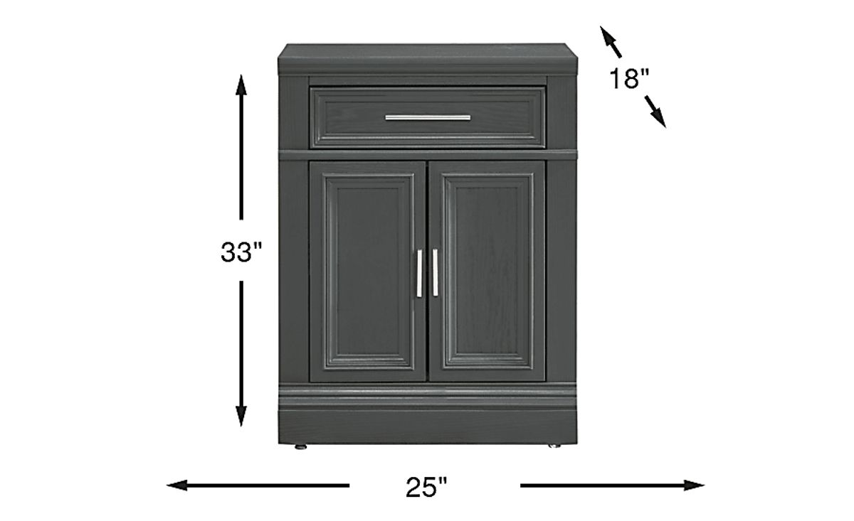 Stephenson Dark Gray Console Extension | Rooms to Go
