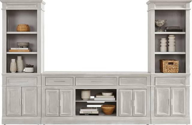 Stephenson Light Gray 3 Pc Wall Unit with 70" Console - Thumbnail - Image 2