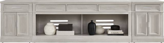 Stephenson Light Gray 3 Pc Wall Unit with 78" Console - Thumbnail - Image 2
