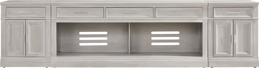 Stephenson Light Gray 3 Pc 78 in. Console with Extensions