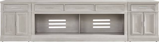 Stephenson Light Gray 3 Pc Wall Unit with 78" Console - Thumbnail - Image 1