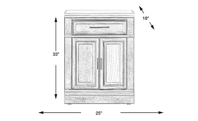 Dimension Image. Please refer to the Dimension Tab on this page for dimension details.
