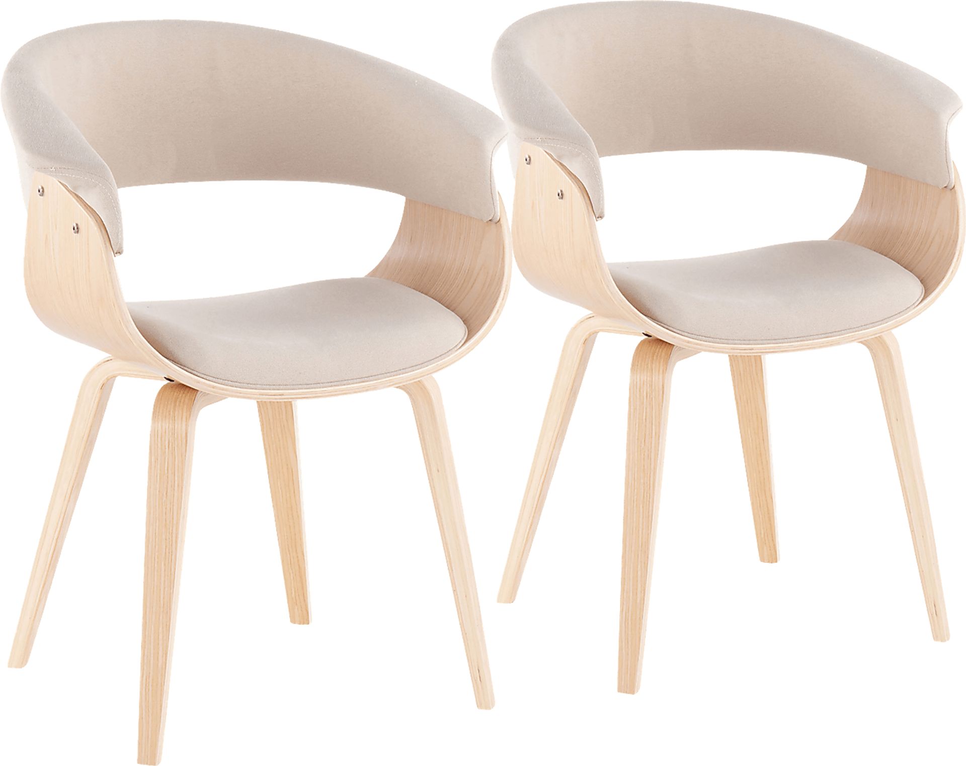 Stephora II Cream Side Chair, Set of 2 - Image 1
