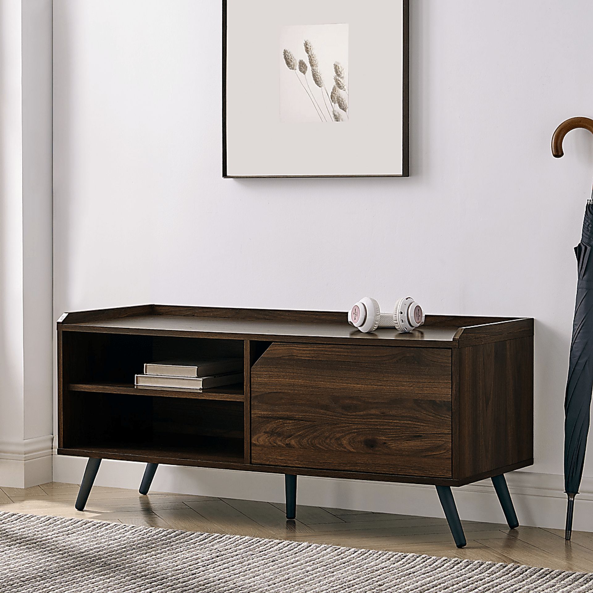 Stering Walnut Accent Bench - Image 4