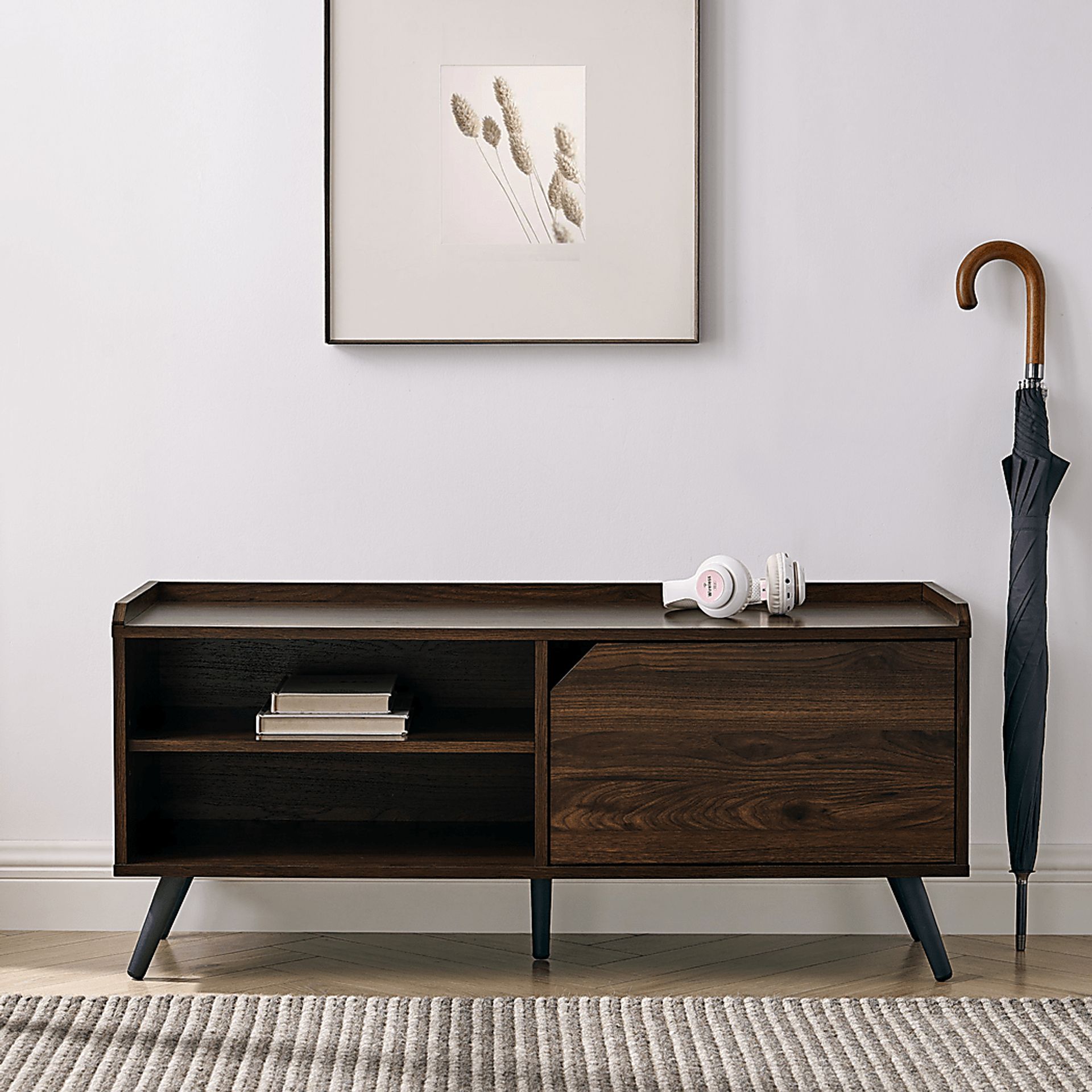 Stering Walnut Accent Bench - Image 5