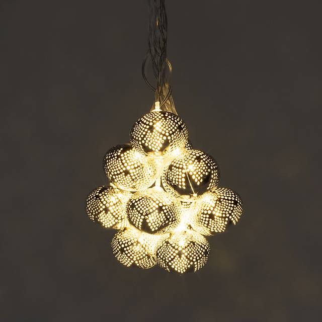 Sterling Drops Silver Outdoor Solar String Lights - Thumbnail - Image 8