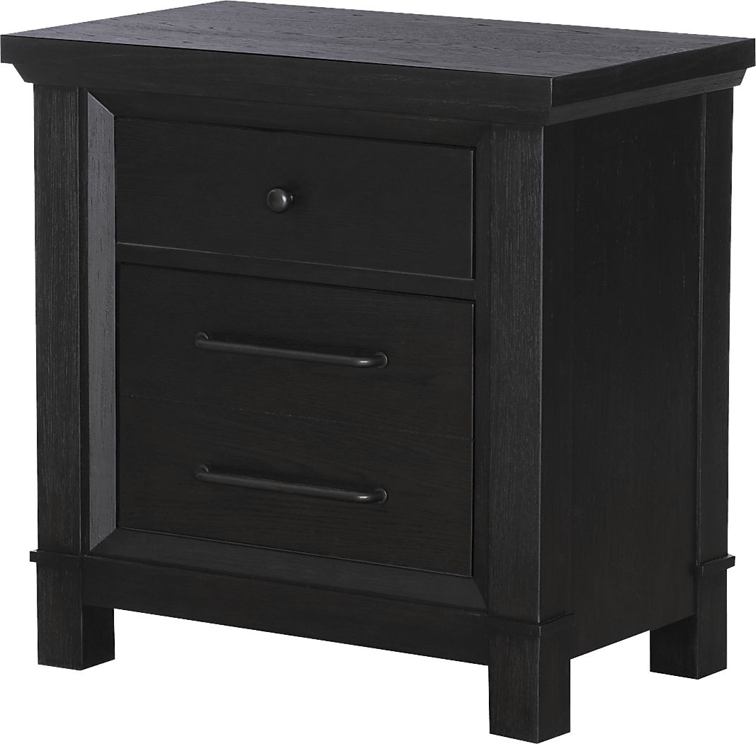 Sterncrest Black Nightstand - Rooms To Go