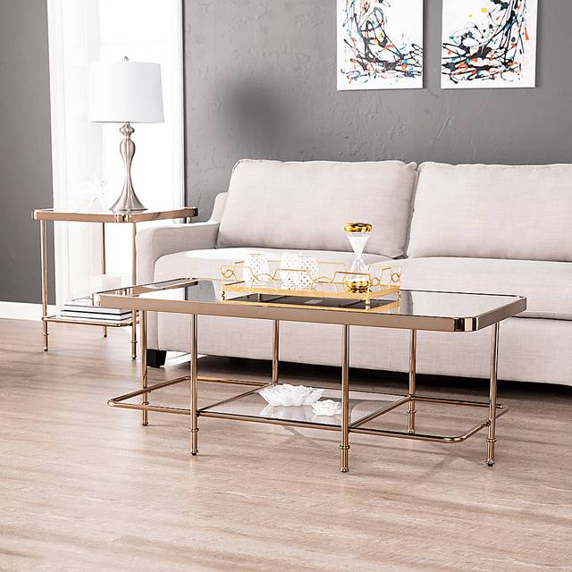 Sterrett Champagne End Table - Thumbnail - Image 2