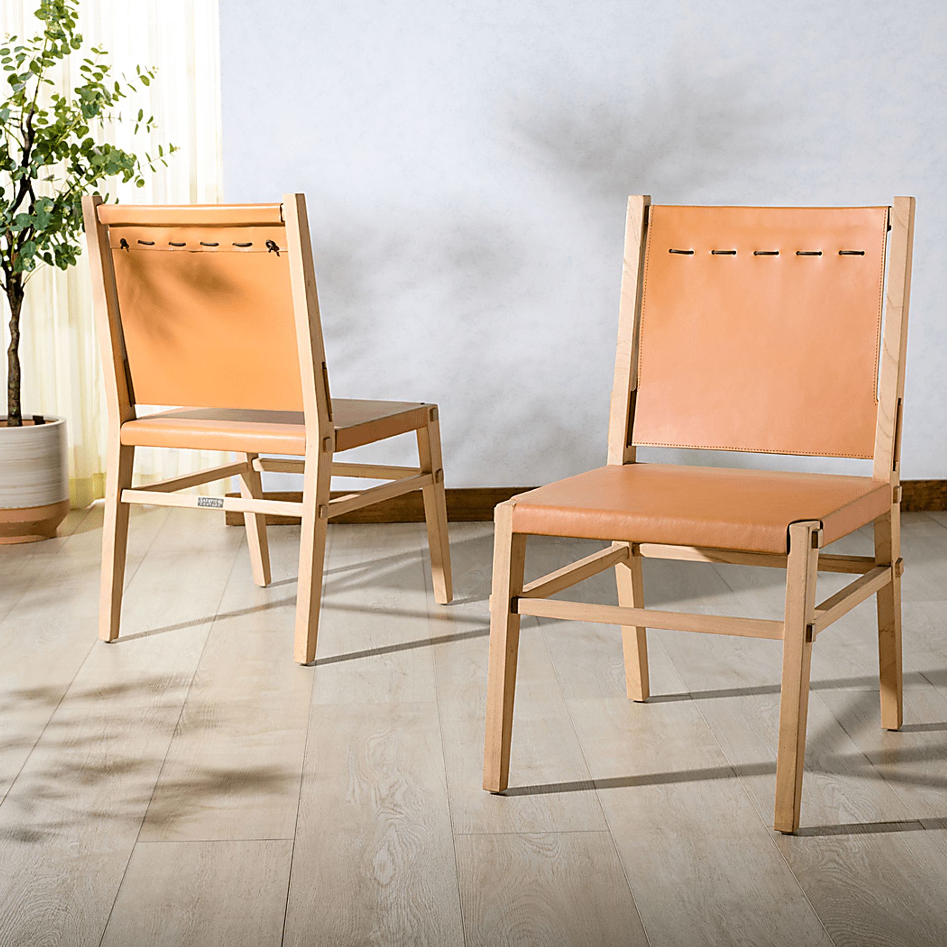 Stetsen Tan Side Chairs, Set of 2 - Image 3