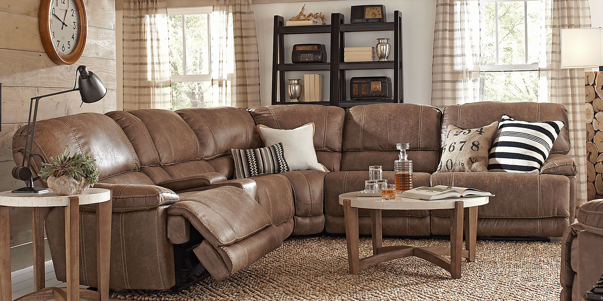 Stetson Ridge Brown 6 Pc Sectional Rooms To Go